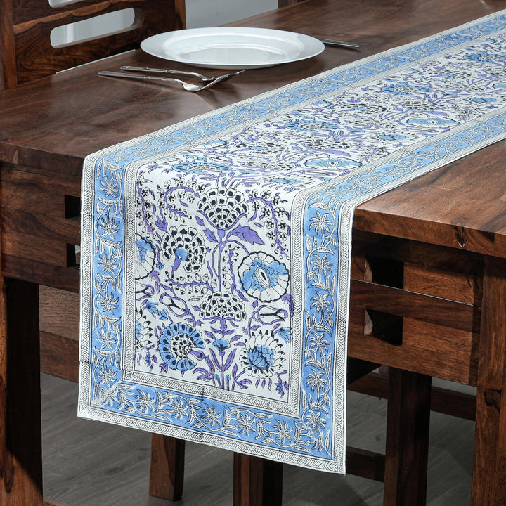 Cotton Print Club Cotton Block Print Table Runner