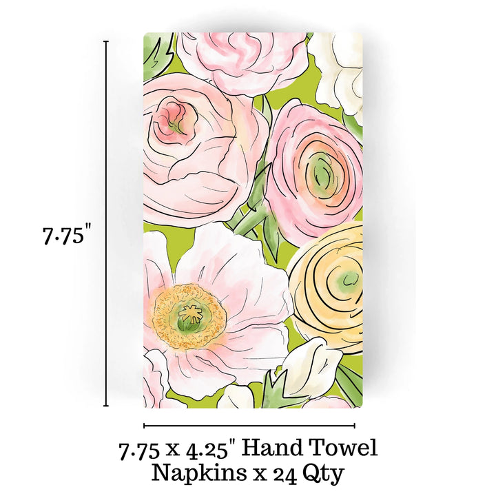 Fabuplates Fabulous Floral Guest Napkins