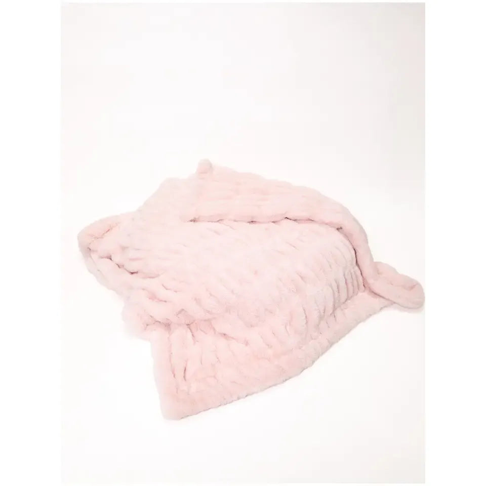 Bei Bei Thank Heaven for Little Girls Faux Fur Blanket