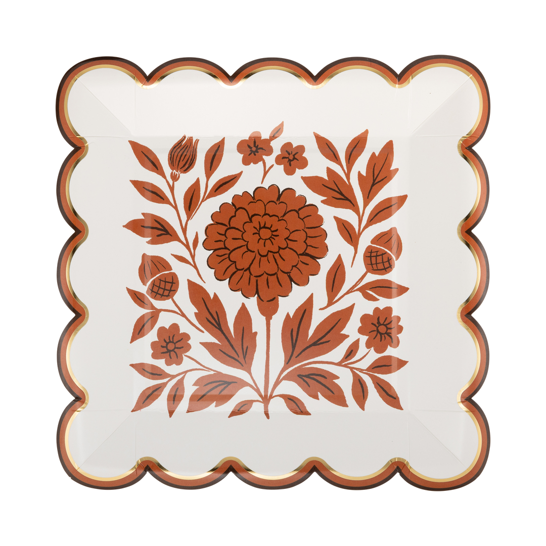 My Mind’s Eye Fall Marigold Salad Paper Plate