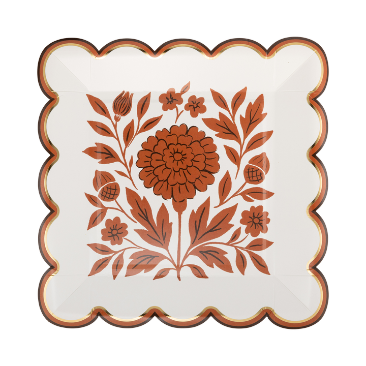 My Mind’s Eye Fall Marigold Salad Paper Plate