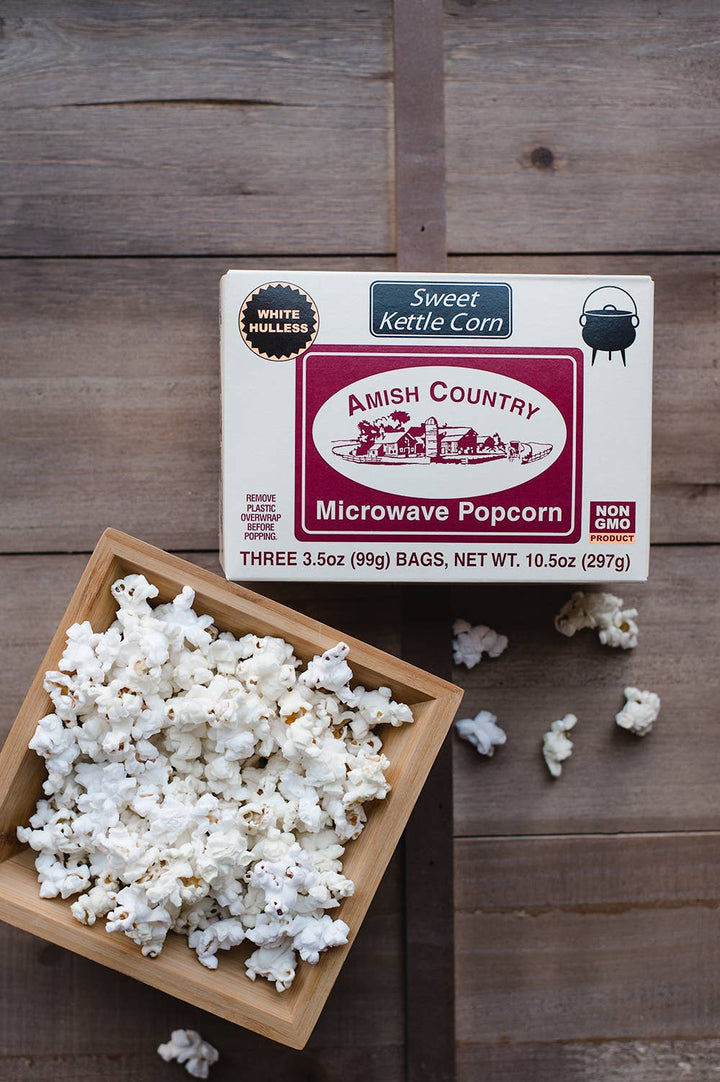 Amish Country Popcorn 3pk Microwave Kettle Popcorn