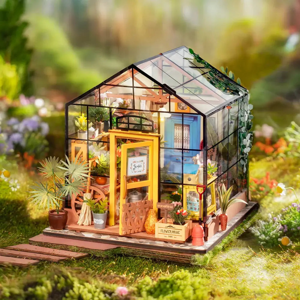 Robotime DIY Miniature House Puzzles Cathy's Flower House