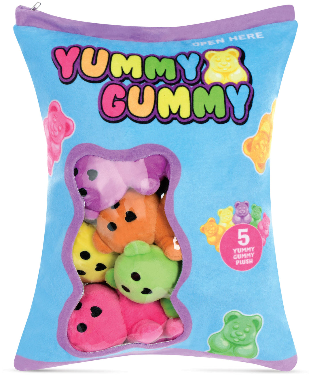 Yummy Gummies Strawberry Scented Packaging Fleece Plush