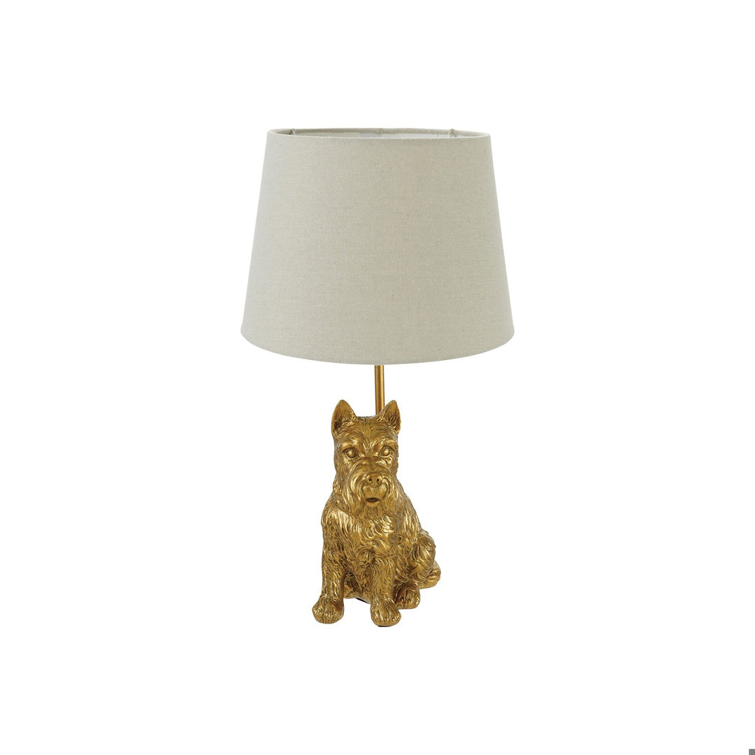 Hazel Mazel Resin Scottie Shaped Table Lamp