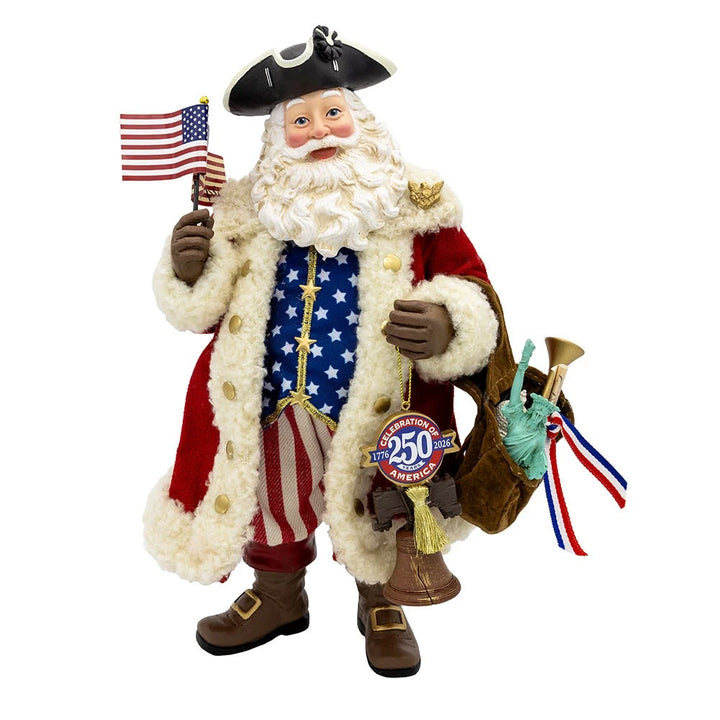 Kurt Adler Fabriché™ 250th Anniversary of America Musical Santa