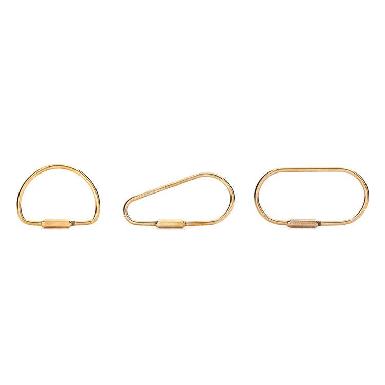 Kikkerland Brass Keyring