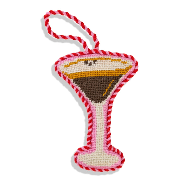 Furbish Studio Espresso Martini Needlepoint Icon Ornament