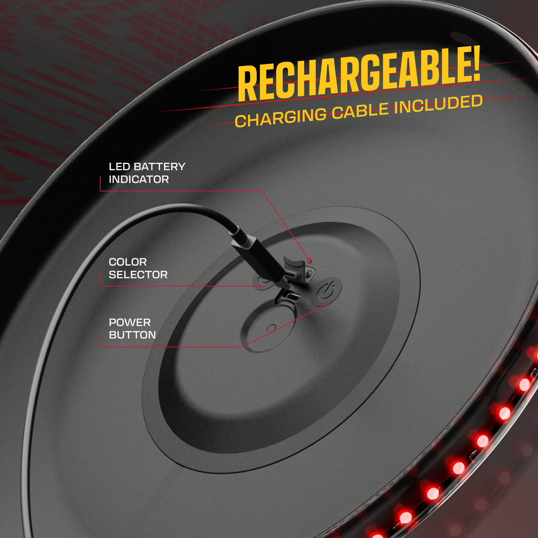 Rechargeable Light-Up Flying Disc