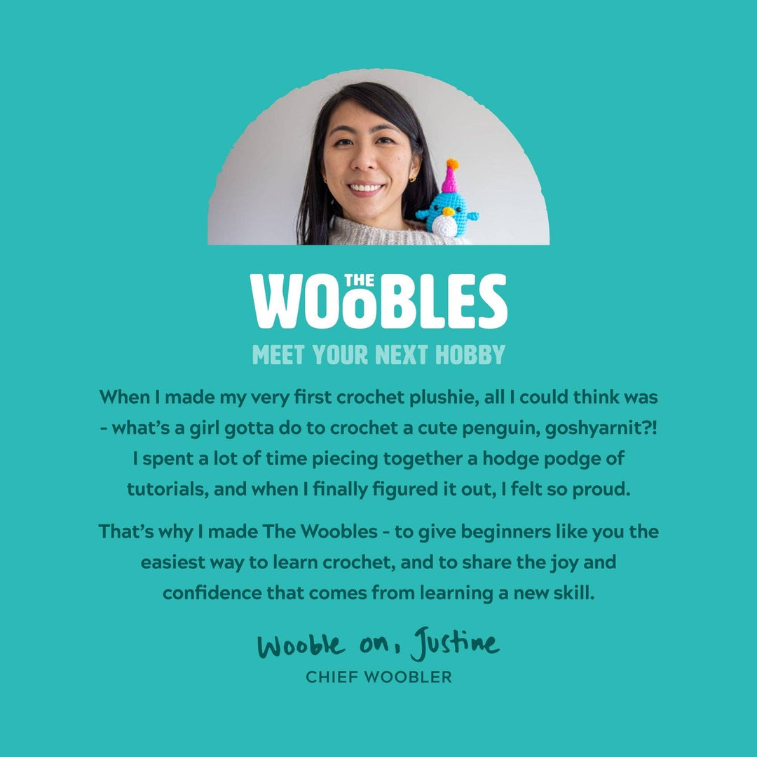 The Woobles Pastel Fox Crochet Kit