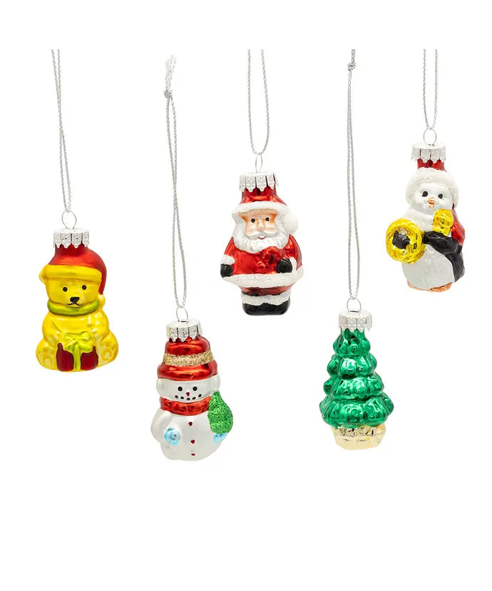 Kurt Adler Single Glass Ornament Assorted