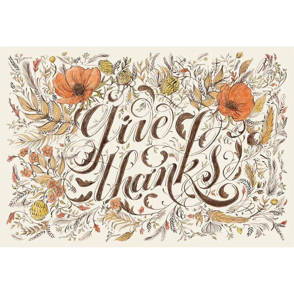 Hester & Cook Give Thanks Placemats