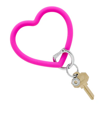 Silicone Heart Keychain