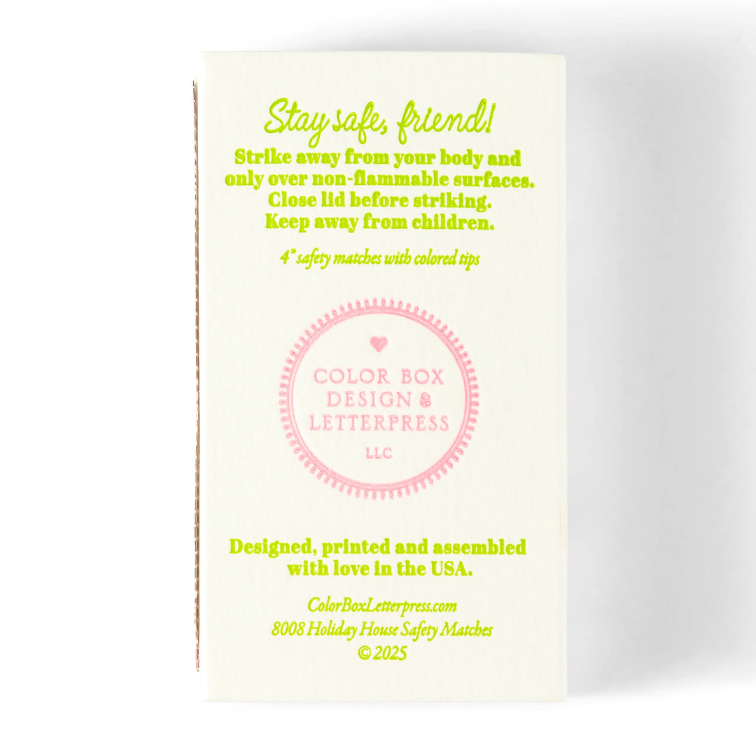 Color Box Design Holiday House Matches