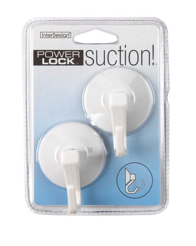 iDesign Power Lock Suction! Hook - 2 pk