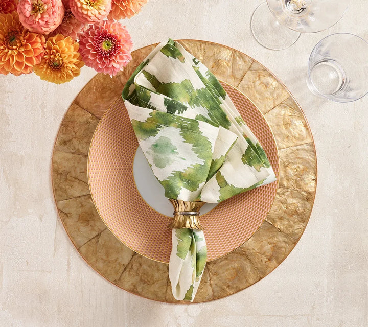 Kim Seybert Clinched Napkin Ring in Gold & Silver