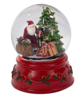 Kurt Adler Musical Santa Snowglobe