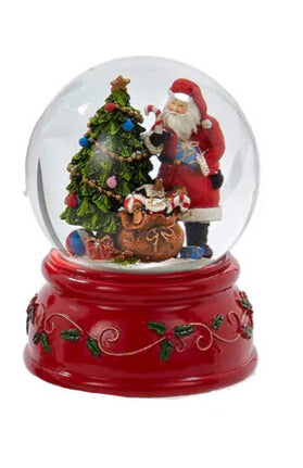 Kurt Adler Musical Santa Snowglobe