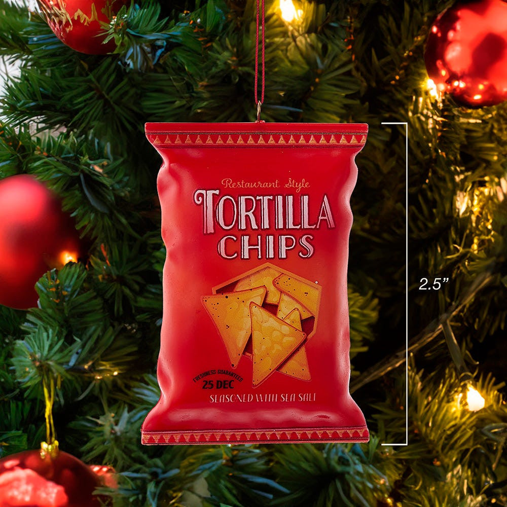 Tortilla Chips, Salsa & Guacamole Dipping Sauce Ornament