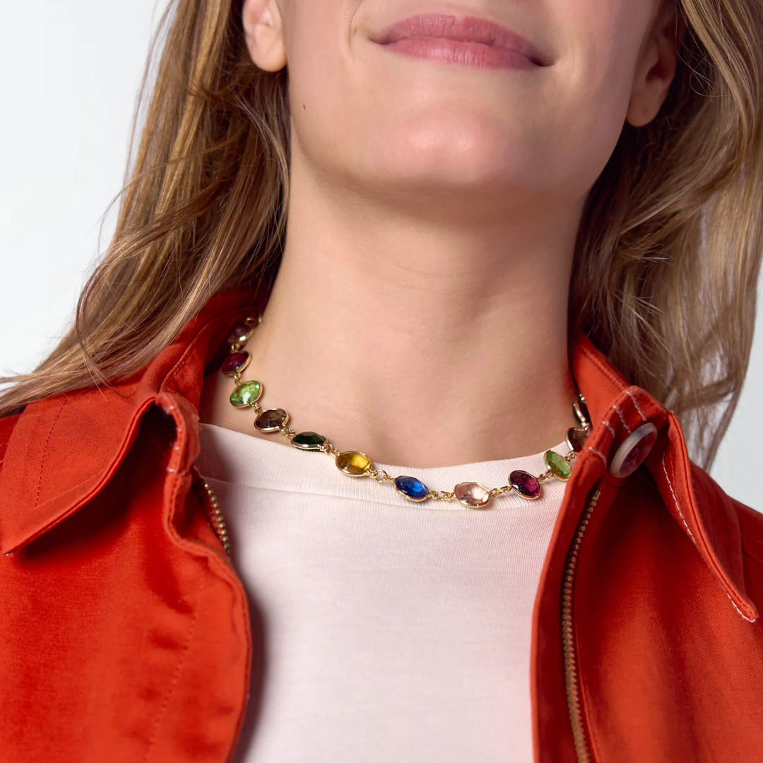 Jocelyn Multicolor Glass Necklace