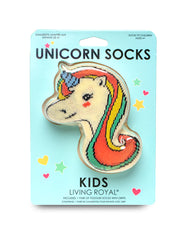 Kid's Unicorn Socks in 3D Package