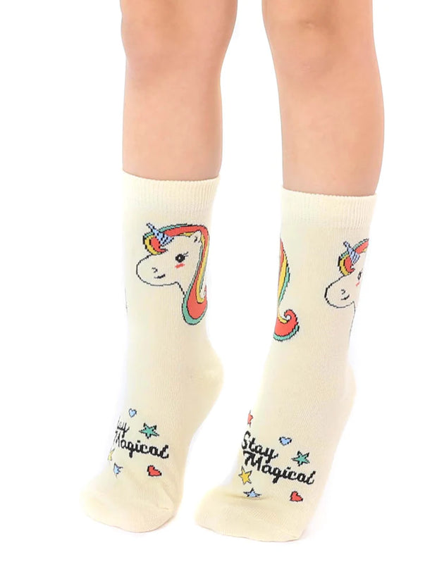 Kid's Unicorn Socks in 3D Package