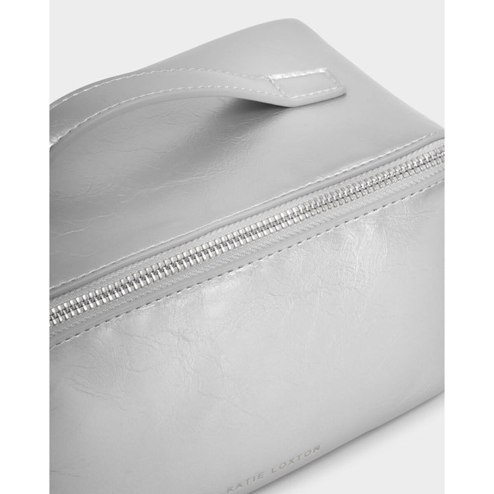 Katie Loxton Fold Out Toiletry Bag Silver