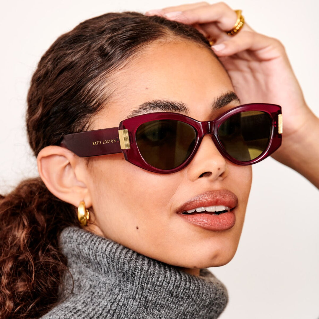 Katie Loxton Rimini Sunglasses Deep Red