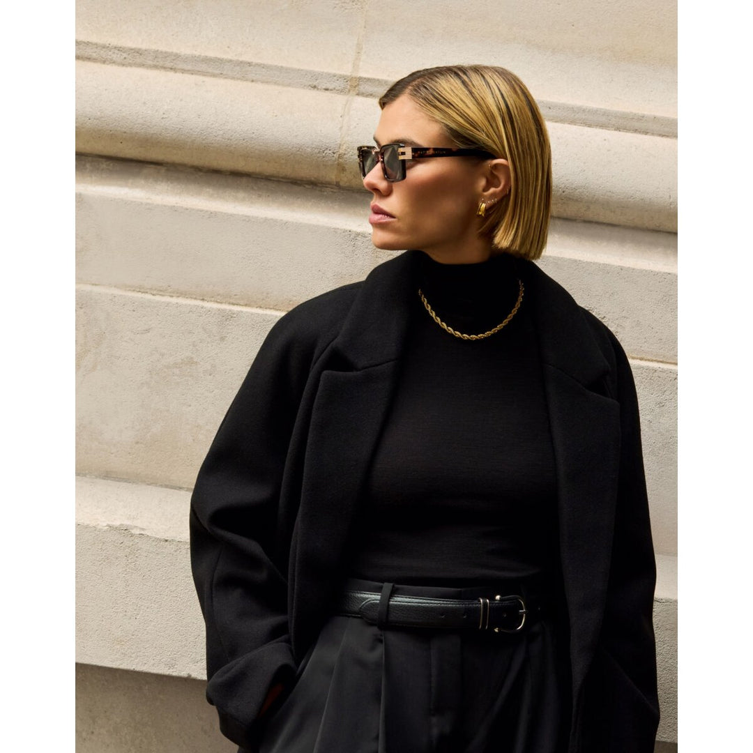 Katie Loxton Malibu Rectangle Sunglasses Tortoiseshell