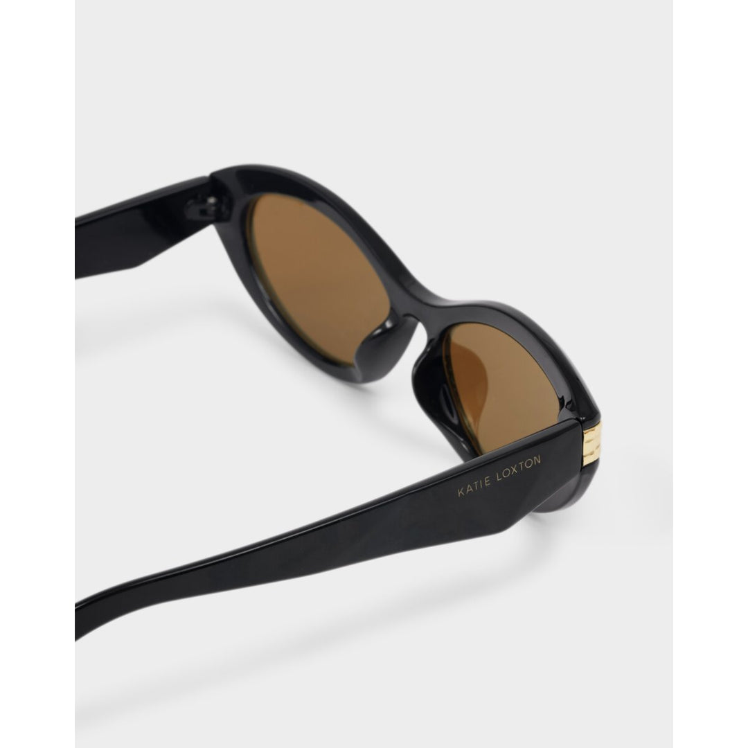 Katie Loxton- Bordeaux Slim Oval Sunglasses Black
