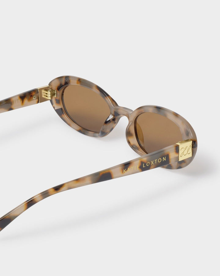 Katie Loxton Tortoiseshell Nissi Slim Oval Sunglasses