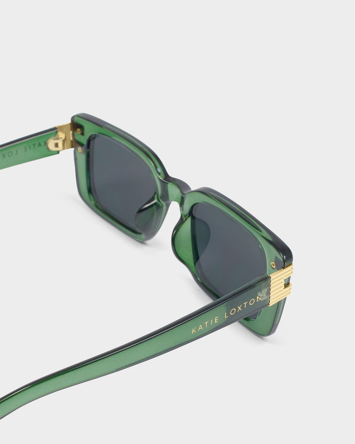 Katie Loxton Green Malibu Rectangle Sunglasses