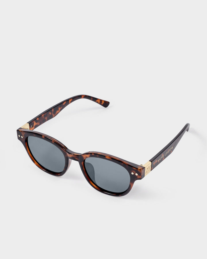 Katie Loxton Tortoiseshell Bologna Round Square Sunglasses