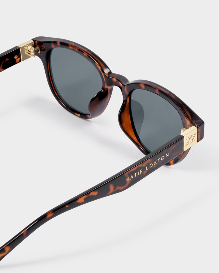 Katie Loxton Tortoiseshell Bologna Round Square Sunglasses