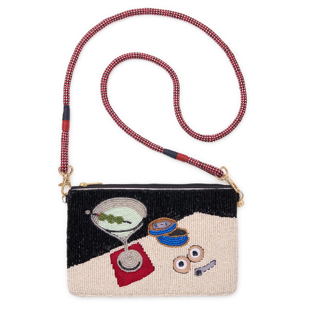 Leila Martini + Caviar Seed Bead Clutch