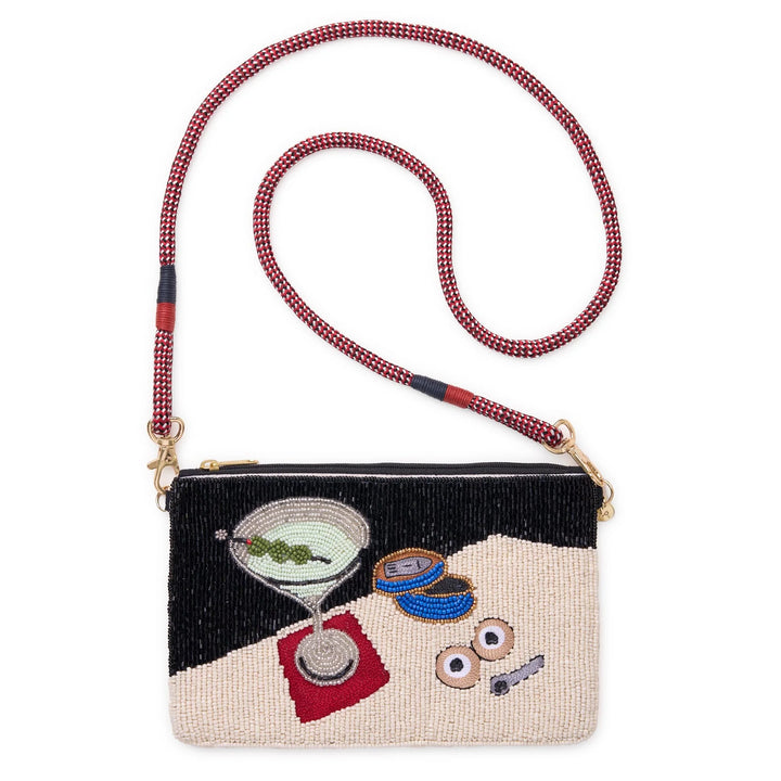 Leila Martini + Caviar Seed Bead Clutch