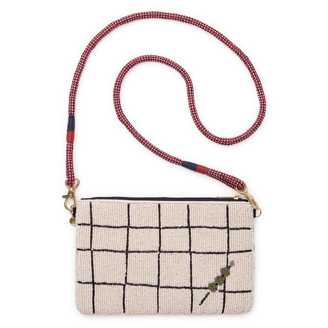 Leila Martini + Caviar Seed Bead Clutch