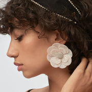Lele Sadoughi - Mother of Pearl Zinnia Earrings