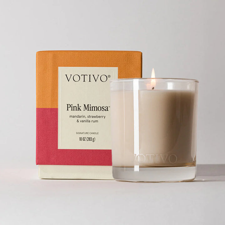 Votivo Pink Mimosa Signature Candle