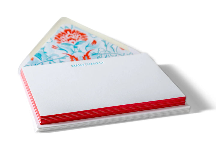 Color Box Design Many Thanks Notecards