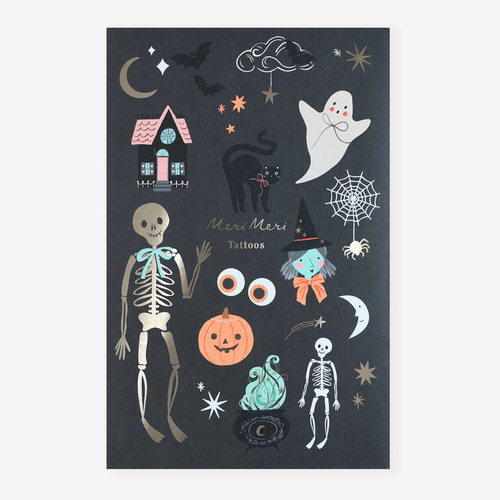 Meri Meri Halloween Icons Temporary Tattoos