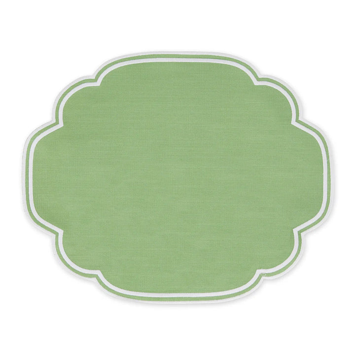 Mistletoe Green Slub Placemat