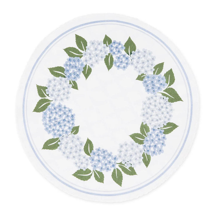 Hydrangea Wreath Printed Placemat
