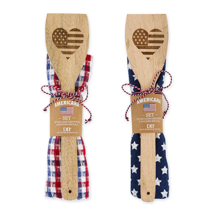 Single Americana Dishtowel + Spatula Gift Set (Styles May Vary)