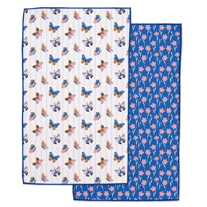 Butterfly Breeze Printed Microfiber Dishtowel