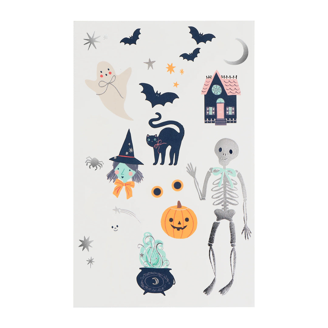 Meri Meri Halloween Icons Temporary Tattoos