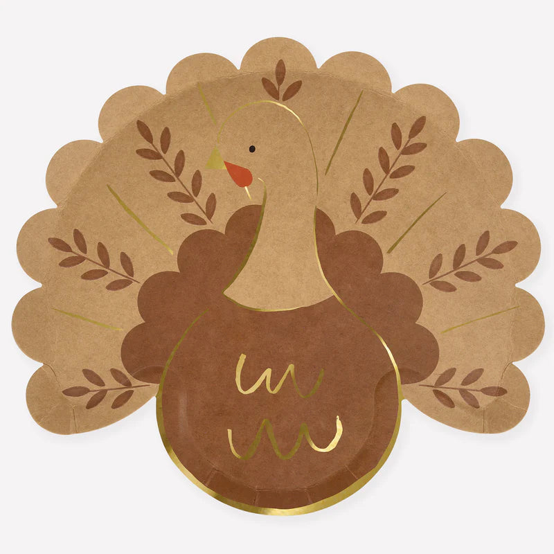 Meri Meri Folk Turkey Paper Plates