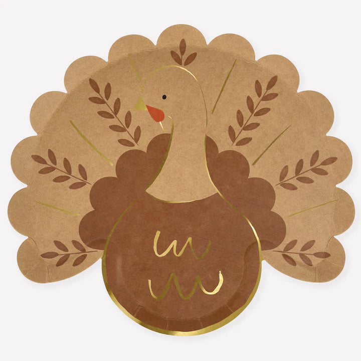 Meri Meri Folk Turkey Paper Plates