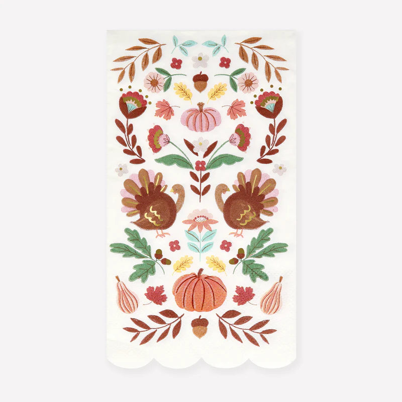 Meri Meri Folk Fall Guest Napkin