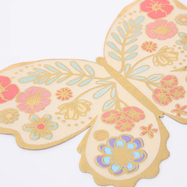 Meri Meri Floral Butterly Napkins